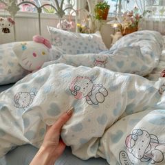 4Pcs Cloud Linen | Set Đũi Mây Phong cách trẻ trung hiện đại | ID 4PCSCLOUDLINE21