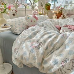 4Pcs Cloud Linen | Set Đũi Mây Phong cách trẻ trung hiện đại | ID 4PCSCLOUDLINE21