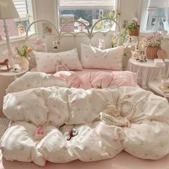 4Pcs Cloud Linen | Set Đũi Mây Phong cách trẻ trung hiện đại | ID 4PCSCLOUDLINE22