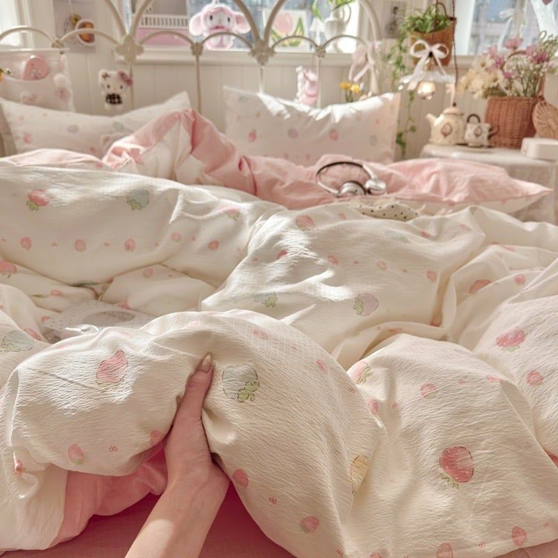 4Pcs Cloud Linen | Set Đũi Mây Phong cách trẻ trung hiện đại | ID 4PCSCLOUDLINE22