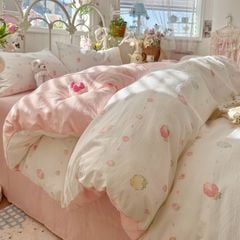 4Pcs Cloud Linen | Set Đũi Mây Phong cách trẻ trung hiện đại | ID 4PCSCLOUDLINE22