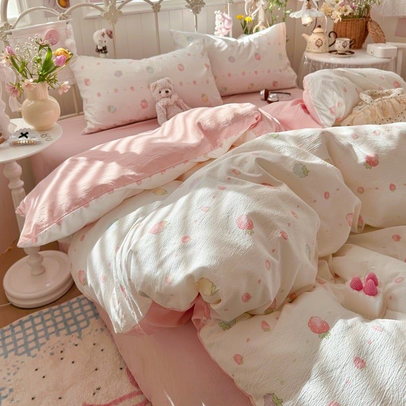 4Pcs Cloud Linen | Set Đũi Mây Phong cách trẻ trung hiện đại | ID 4PCSCLOUDLINE22