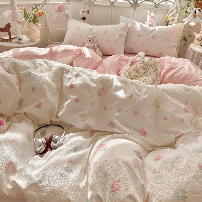 4Pcs Cloud Linen | Set Đũi Mây Phong cách trẻ trung hiện đại | ID 4PCSCLOUDLINE22