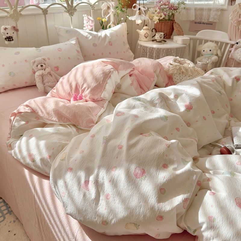 4Pcs Cloud Linen | Set Đũi Mây Phong cách trẻ trung hiện đại | ID 4PCSCLOUDLINE22