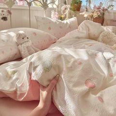 4Pcs Cloud Linen | Set Đũi Mây Phong cách trẻ trung hiện đại | ID 4PCSCLOUDLINE22