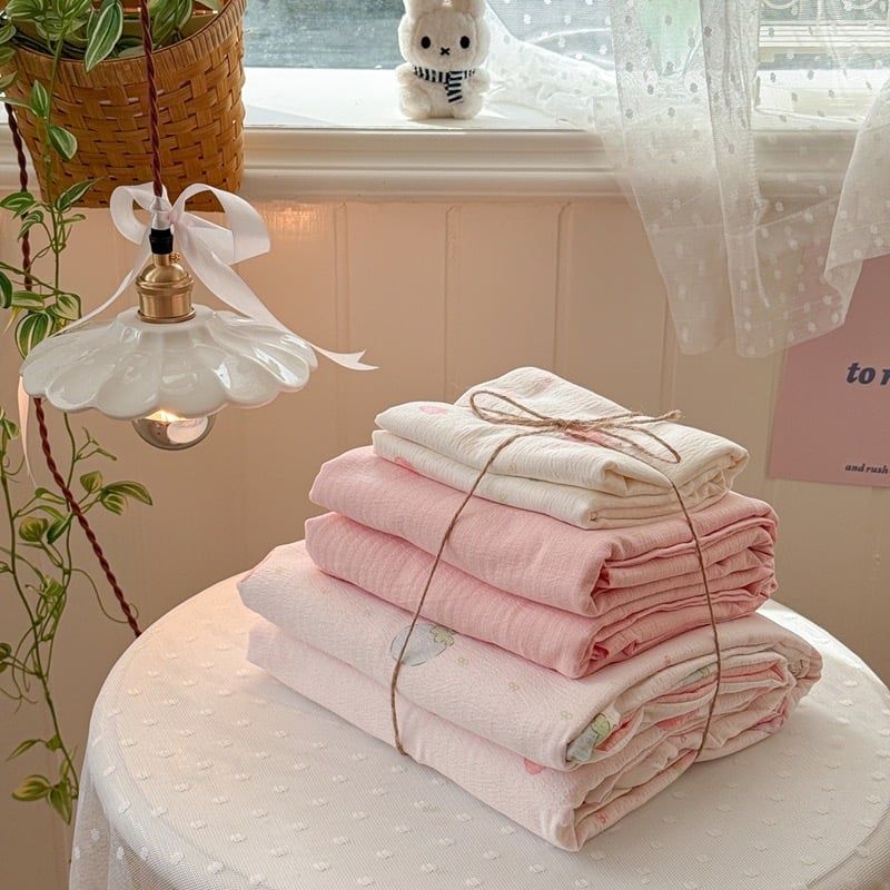 4Pcs Cloud Linen | Set Đũi Mây Phong cách trẻ trung hiện đại | ID 4PCSCLOUDLINE22