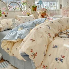 4Pcs Cloud Linen | Set Đũi Mây Phong cách trẻ trung hiện đại | ID 4PCSCLOUDLINE23