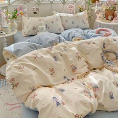 4Pcs Cloud Linen | Set Đũi Mây Phong cách trẻ trung hiện đại | ID 4PCSCLOUDLINE23