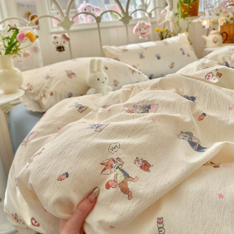 4Pcs Cloud Linen | Set Đũi Mây Phong cách trẻ trung hiện đại | ID 4PCSCLOUDLINE23