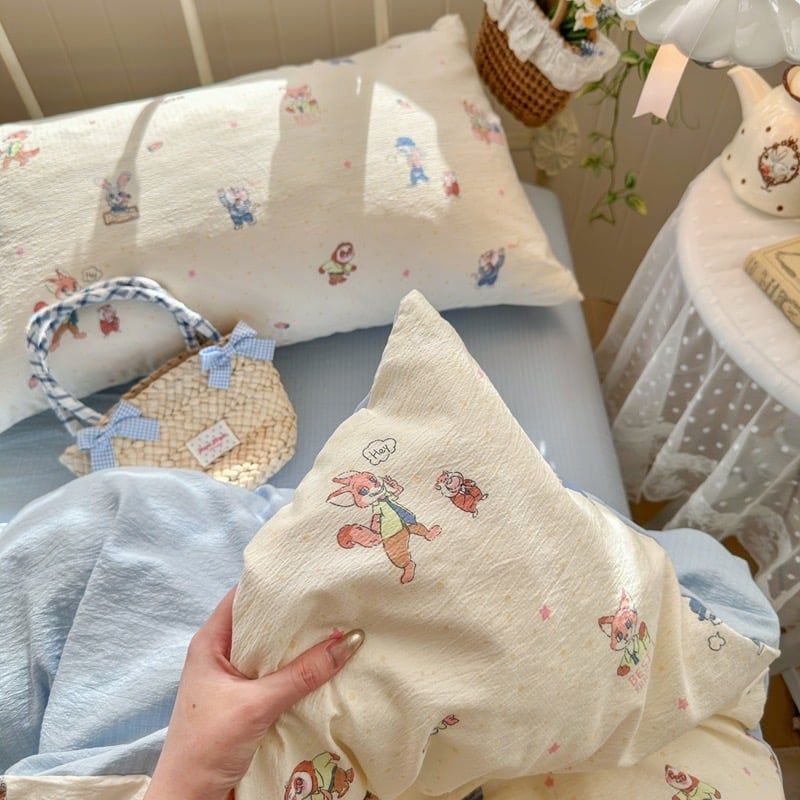 4Pcs Cloud Linen | Set Đũi Mây Phong cách trẻ trung hiện đại | ID 4PCSCLOUDLINE23