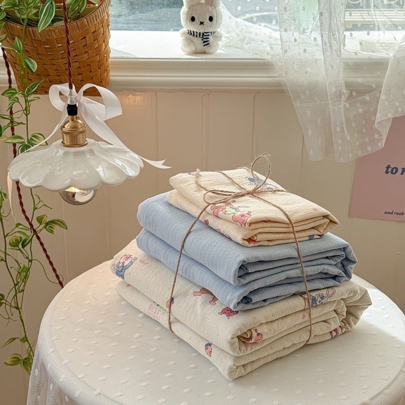 4Pcs Cloud Linen | Set Đũi Mây Phong cách trẻ trung hiện đại | ID 4PCSCLOUDLINE23