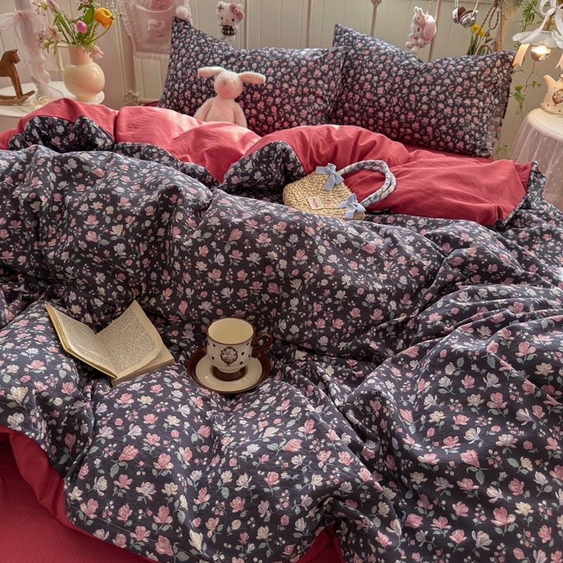 4Pcs Cloud Linen | Set Đũi Mây Phong cách trẻ trung hiện đại | ID 4PCSCLOUDLINE24