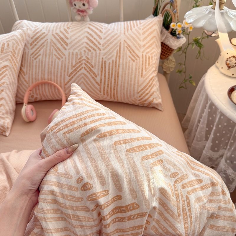 4Pcs Cloud Linen | Set Đũi Mây Phong cách trẻ trung hiện đại | ID 4PCSCLOUDLINE26