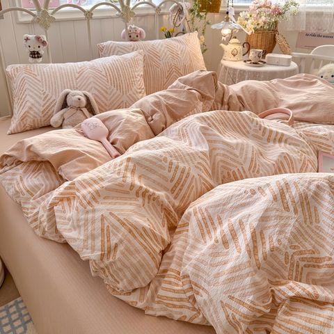 4Pcs Cloud Linen | Set Đũi Mây Phong cách trẻ trung hiện đại | ID 4PCSCLOUDLINE26