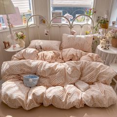 4Pcs Cloud Linen | Set Đũi Mây Phong cách trẻ trung hiện đại | ID 4PCSCLOUDLINE26