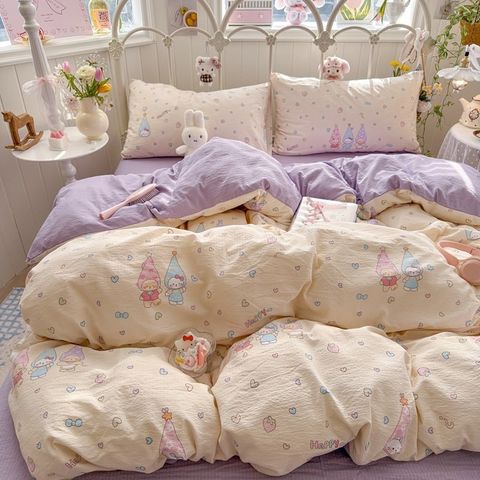 4Pcs Cloud Linen | Set Đũi Mây Phong cách trẻ trung hiện đại | ID 4PCSCLOUDLINE27