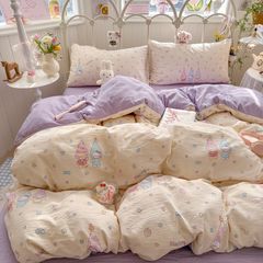 4Pcs Cloud Linen | Set Đũi Mây Phong cách trẻ trung hiện đại | ID 4PCSCLOUDLINE27