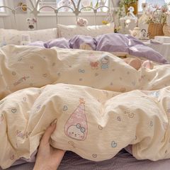 4Pcs Cloud Linen | Set Đũi Mây Phong cách trẻ trung hiện đại | ID 4PCSCLOUDLINE27
