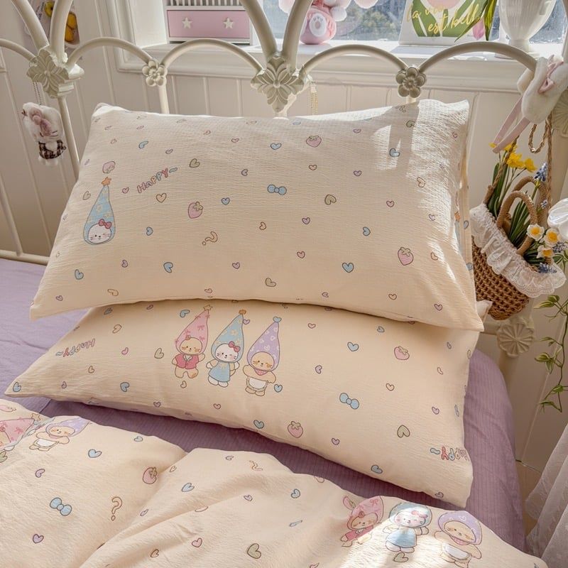 4Pcs Cloud Linen | Set Đũi Mây Phong cách trẻ trung hiện đại | ID 4PCSCLOUDLINE27