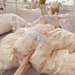 4Pcs Cloud Linen | Set Đũi Mây Phong cách trẻ trung hiện đại | ID 4PCSCLOUDLINE27