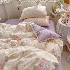 4Pcs Cloud Linen | Set Đũi Mây Phong cách trẻ trung hiện đại | ID 4PCSCLOUDLINE27