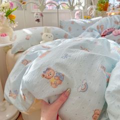 4Pcs Cloud Linen | Set Đũi Mây Phong cách trẻ trung hiện đại | ID 4PCSCLOUDLINE28