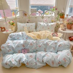 4Pcs Cloud Linen | Set Đũi Mây Phong cách trẻ trung hiện đại | ID 4PCSCLOUDLINE28