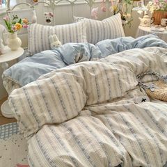 4Pcs Cloud Linen | Set Đũi Mây Phong cách trẻ trung hiện đại | ID 4PCSCLOUDLINE29