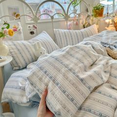 4Pcs Cloud Linen | Set Đũi Mây Phong cách trẻ trung hiện đại | ID 4PCSCLOUDLINE29