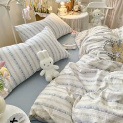 4Pcs Cloud Linen | Set Đũi Mây Phong cách trẻ trung hiện đại | ID 4PCSCLOUDLINE29