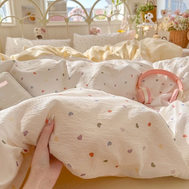 4Pcs Cloud Linen | Set Đũi Mây Phong cách trẻ trung hiện đại | ID 4PCSCLOUDLINE30