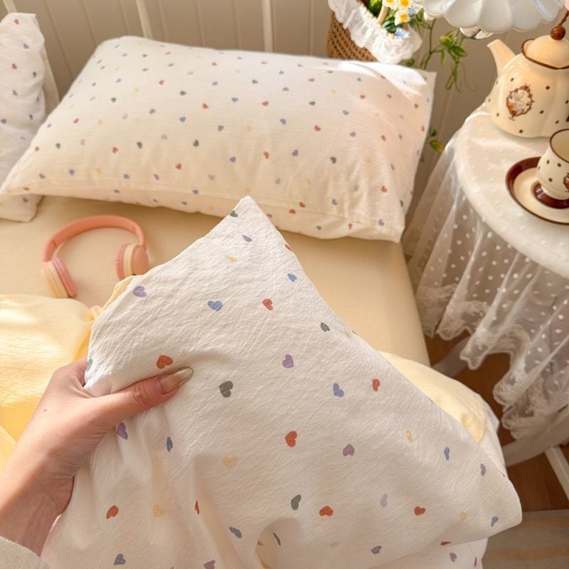 4Pcs Cloud Linen | Set Đũi Mây Phong cách trẻ trung hiện đại | ID 4PCSCLOUDLINE30