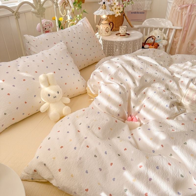 4Pcs Cloud Linen | Set Đũi Mây Phong cách trẻ trung hiện đại | ID 4PCSCLOUDLINE30