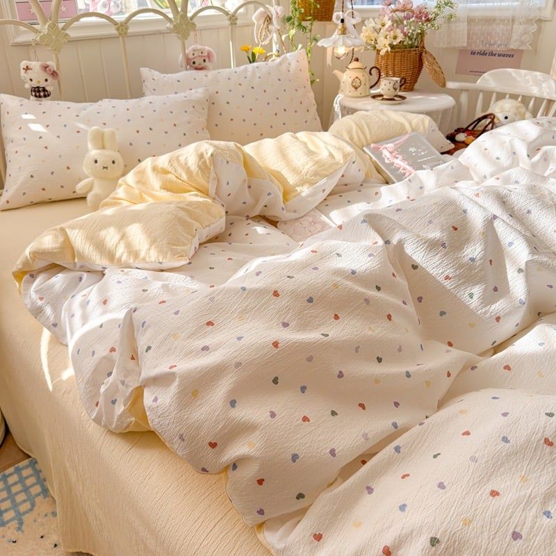 4Pcs Cloud Linen | Set Đũi Mây Phong cách trẻ trung hiện đại | ID 4PCSCLOUDLINE30