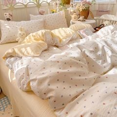 4Pcs Cloud Linen | Set Đũi Mây Phong cách trẻ trung hiện đại | ID 4PCSCLOUDLINE30