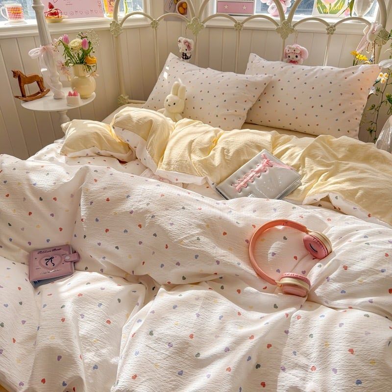 4Pcs Cloud Linen | Set Đũi Mây Phong cách trẻ trung hiện đại | ID 4PCSCLOUDLINE30