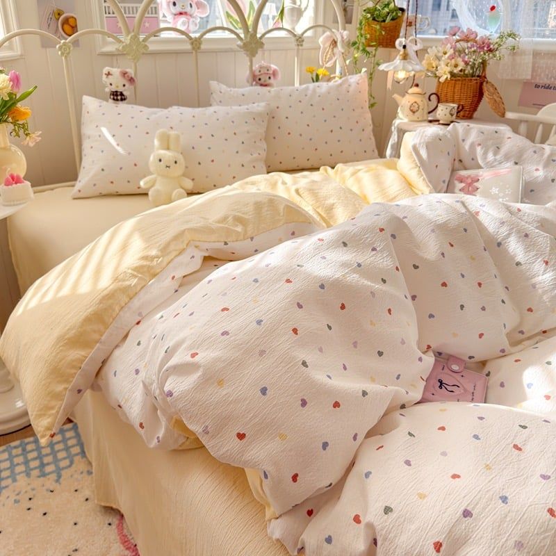 4Pcs Cloud Linen | Set Đũi Mây Phong cách trẻ trung hiện đại | ID 4PCSCLOUDLINE30