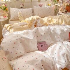 4Pcs Cloud Linen | Set Đũi Mây Phong cách trẻ trung hiện đại | ID 4PCSCLOUDLINE30