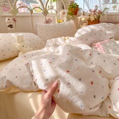 4Pcs Cloud Linen | Set Đũi Mây Phong cách trẻ trung hiện đại | ID 4PCSCLOUDLINE30