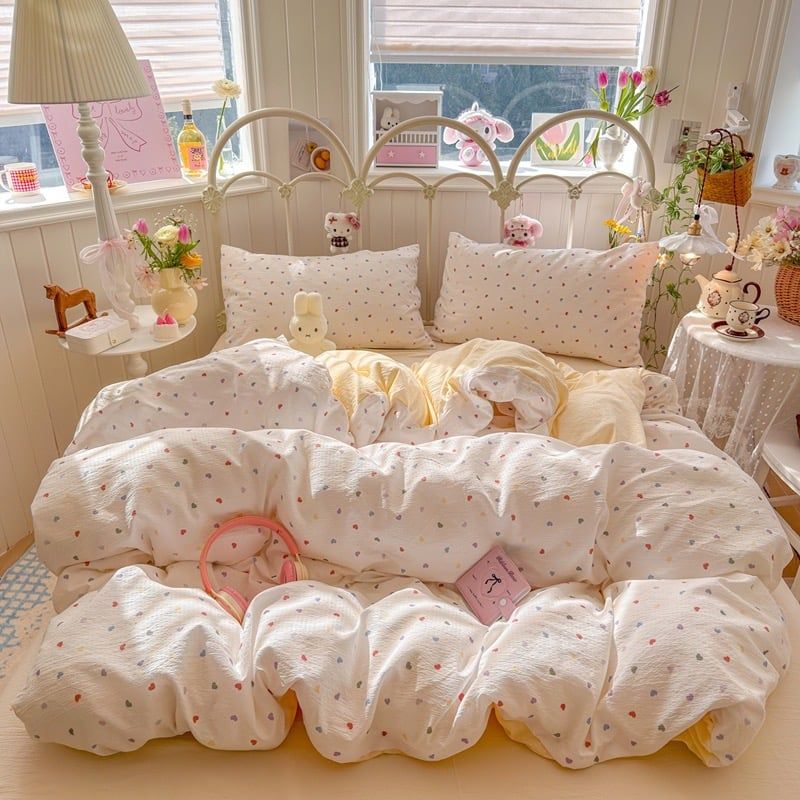 4Pcs Cloud Linen | Set Đũi Mây Phong cách trẻ trung hiện đại | ID 4PCSCLOUDLINE30