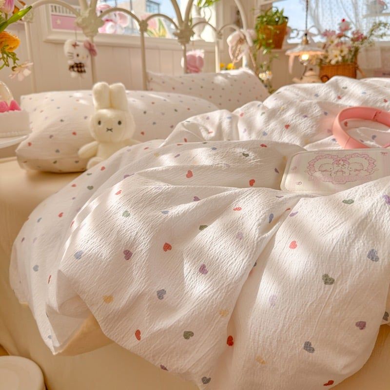 4Pcs Cloud Linen | Set Đũi Mây Phong cách trẻ trung hiện đại | ID 4PCSCLOUDLINE30