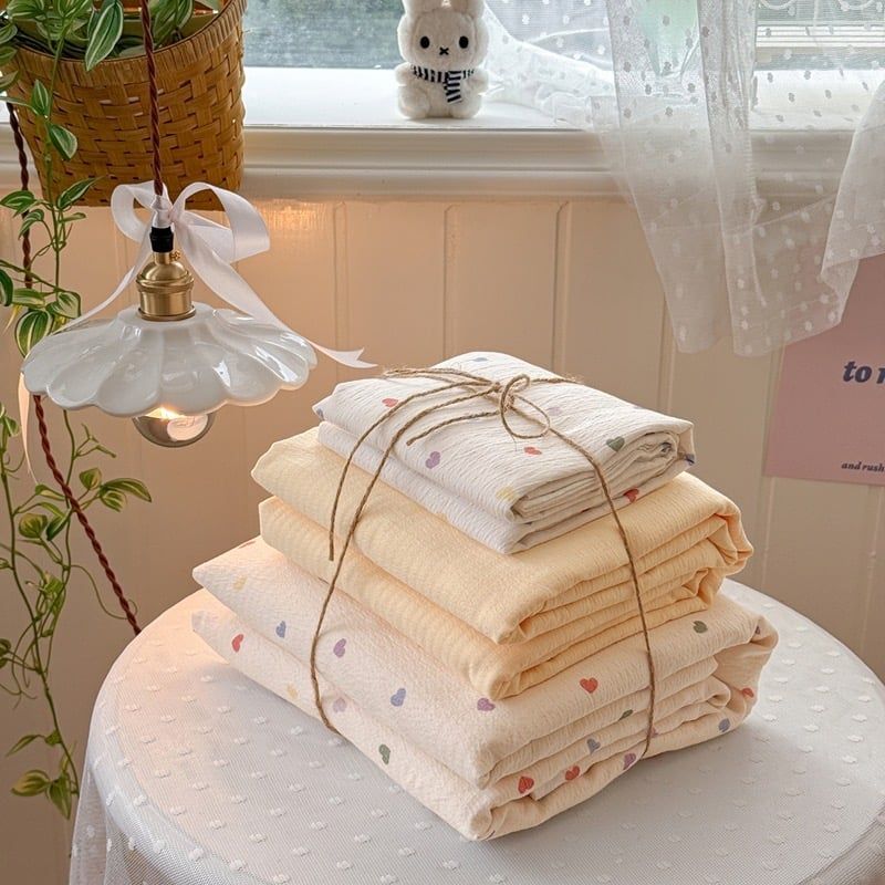 4Pcs Cloud Linen | Set Đũi Mây Phong cách trẻ trung hiện đại | ID 4PCSCLOUDLINE30