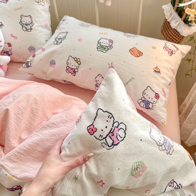 4Pcs Cloud Linen | Set Đũi Mây Phong cách trẻ trung hiện đại | ID 4PCSCLOUDLINE31