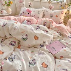 4Pcs Cloud Linen | Set Đũi Mây Phong cách trẻ trung hiện đại | ID 4PCSCLOUDLINE31