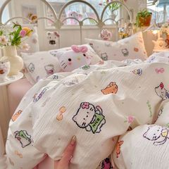 4Pcs Cloud Linen | Set Đũi Mây Phong cách trẻ trung hiện đại | ID 4PCSCLOUDLINE31