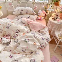 4Pcs Cloud Linen | Set Đũi Mây Phong cách trẻ trung hiện đại | ID 4PCSCLOUDLINE31
