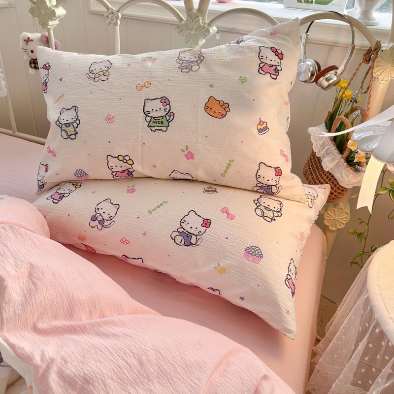 4Pcs Cloud Linen | Set Đũi Mây Phong cách trẻ trung hiện đại | ID 4PCSCLOUDLINE31