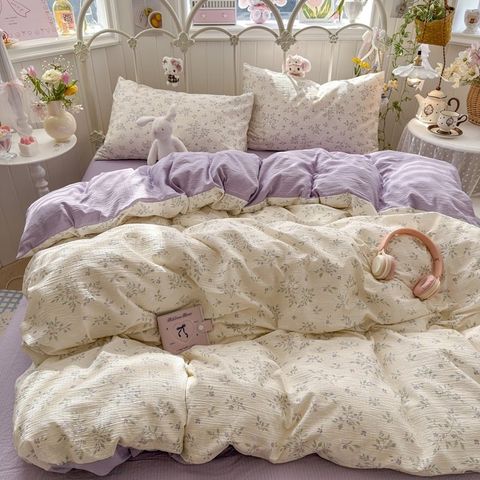 4Pcs Cloud Linen | Set Đũi Mây Phong cách trẻ trung hiện đại | ID 4PCSCLOUDLINE32