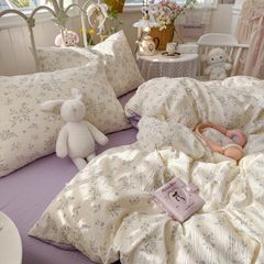 4Pcs Cloud Linen | Set Đũi Mây Phong cách trẻ trung hiện đại | ID 4PCSCLOUDLINE32
