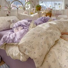 4Pcs Cloud Linen | Set Đũi Mây Phong cách trẻ trung hiện đại | ID 4PCSCLOUDLINE32